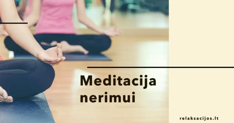 meditacija nerimui relaksacijos